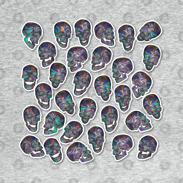 Skull Repeat †††† Graphic Design Pattern by DankFutura